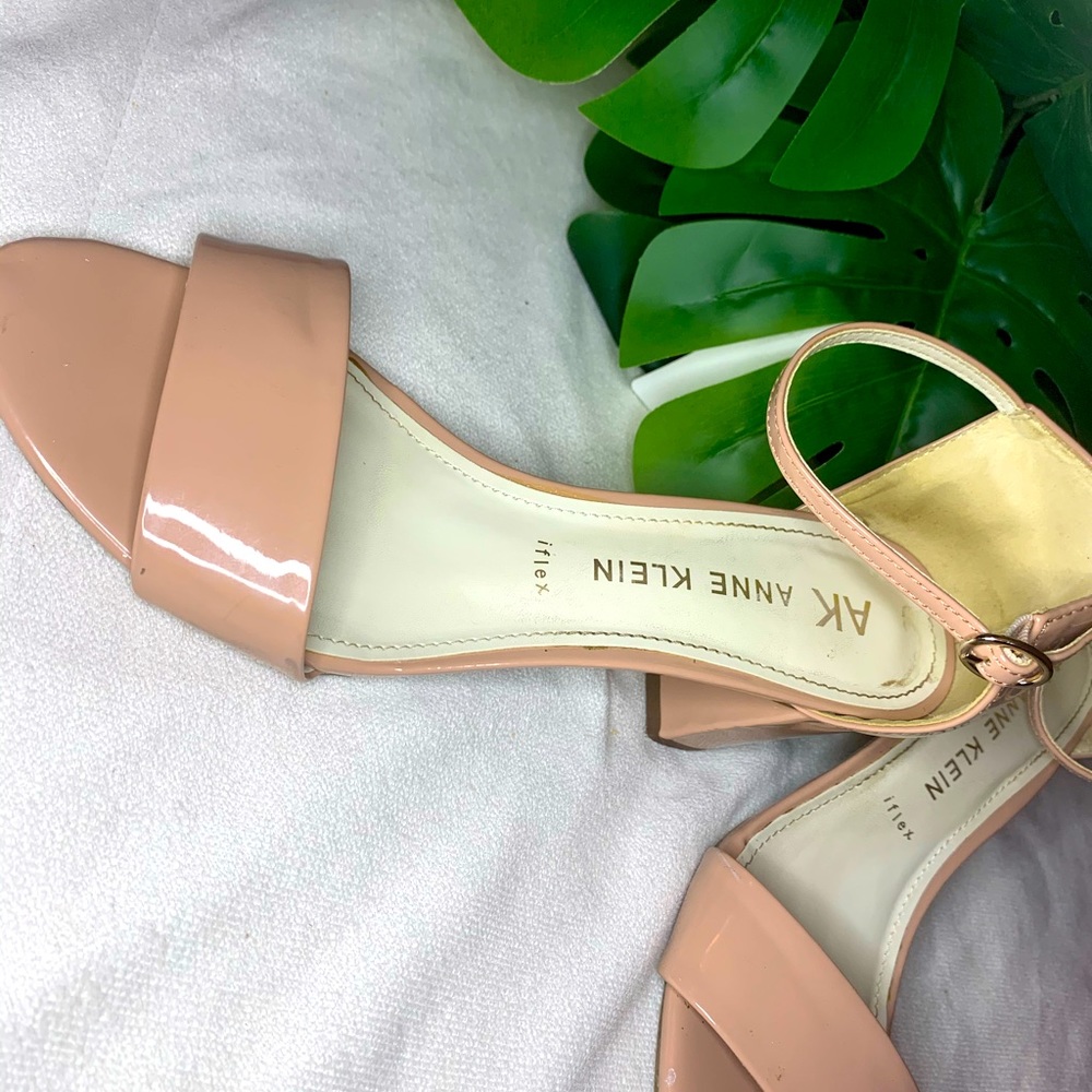 Anne Klein Warm Pink Open Toe Pump